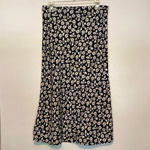 Floral Print Midi Skirt